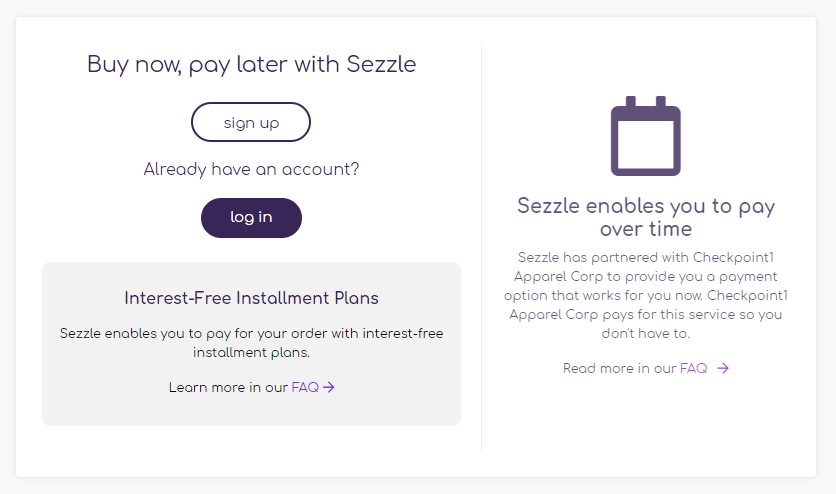 BUY NOW PAY LATER ( SEZZLE CHECKOUT) – Definition Her Boutique