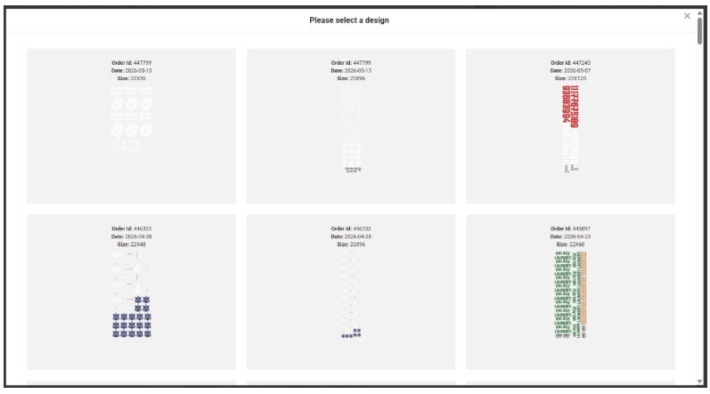Please Select a Design